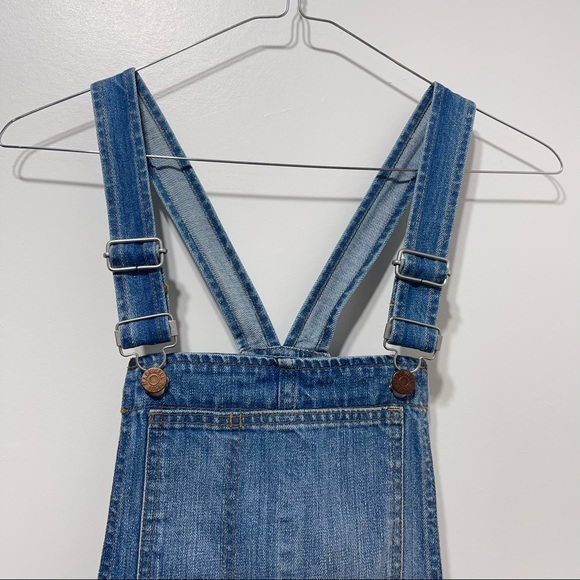 Madewell Adirondack Short Overalls in Isley Wash Size Small - Picture 9 of 11